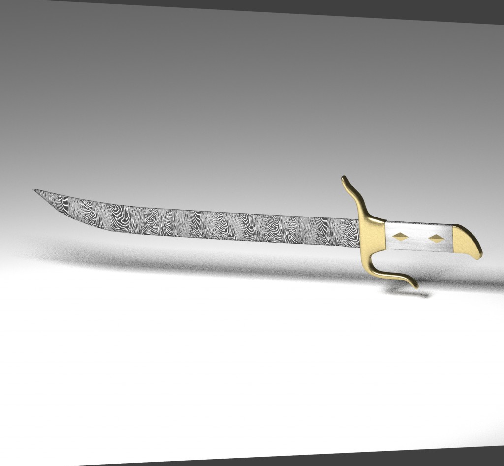 damask steel sword preview image 1